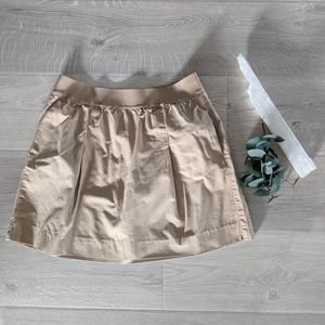 J. Crew Cotton Nico Skirt in Sandalwood